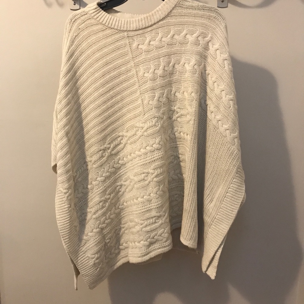 Abercrombie and Fitch cableknit poncho